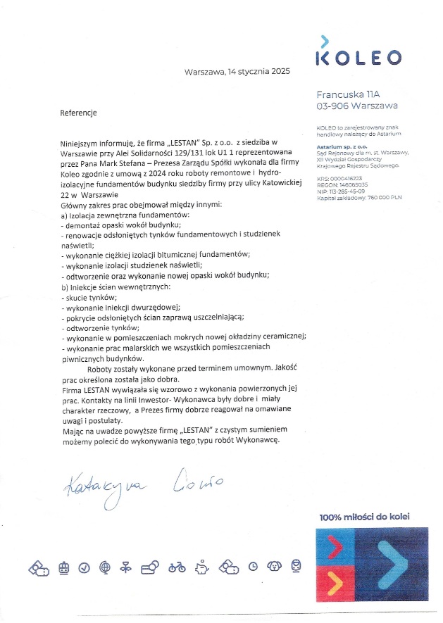 KOLEO referencje